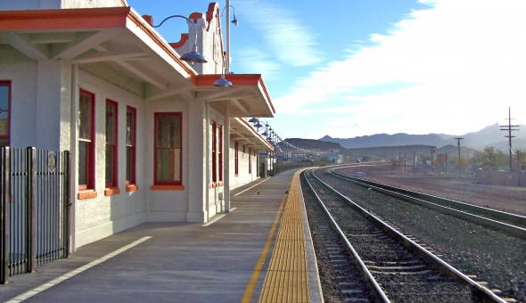 Completed Kingman train station. Photo courtesy of the City of Kingman.