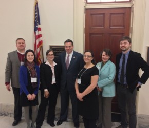 Members of the the North Carolina Delegation from University of North Carolina Greensboro during Advocacy Week 2013, pictured here with Representative Richard Hudson.